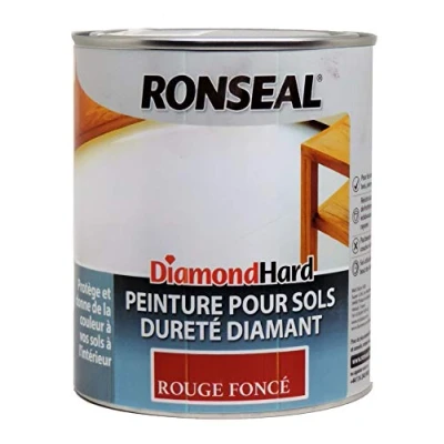 Image of Diamond Hard Floor Paint Satin Tile Red 750ml Ronseal