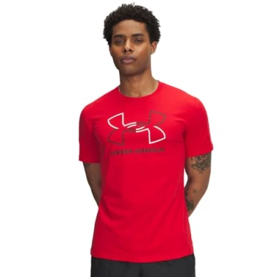 Image of Under Armour Foundation Update Print Tshirt, Men&#039;s, Size: 3XL, Red/white/black
