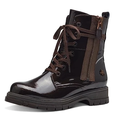 Image of MARCO TOZZI Women&#039;s 2 85200 41 Boot Flat, Mocca Patent, 3.5