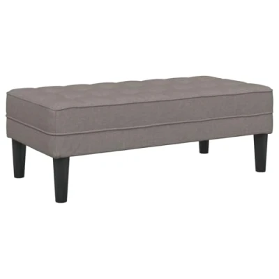 Image of vidaXL Bench Taupe 113x57x39 cm Fabric