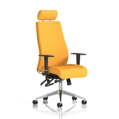 Image of Onyx Bespoke Colour with Headrest Senna Yellow