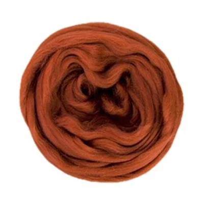 Image of Rust Merino Felting Wool for Needle/Wet &amp; Spinning. 25 100 GMS (100 GMS)