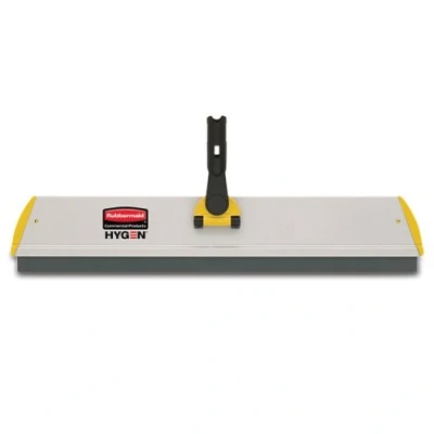 Image of Rubbermaid Commercial Products FGQ57000YL00, 24.1 Inch HYGEN Quick Connect Squeegee Single Sided Mop Frame Yellow