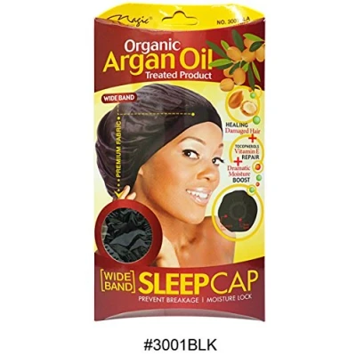 Image of Wide Band Sleep Cap, Organic Argan Oil Treated Product