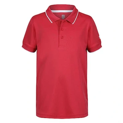 Image of Island GREEN Boy&#039;s Performance Wicking Polo Shirt Top Golf Shirt, Red, 13 Years