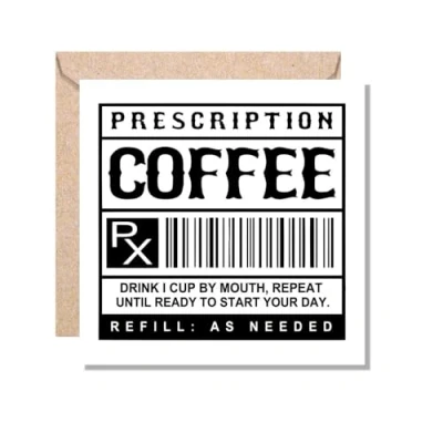 Image of MUGGZ Work Colleague Funny Gift Card Prescription Coffee Giftset Made in The UK