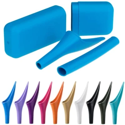 Image of SHEWEE Extreme Female Urinal. Made in the UK. Reusable and Portable Urination Device. Festival, Camping, Car Hiking Essentials For Women. Includes Travel Case Extension Pipe Blue