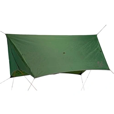 Image of AMAZONAS Ultra Light Wing Tarp Tent Replacement with 360 Weather Protection in Green
