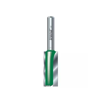 Image of Trend CraftPro Straight Flute Two Router Cutter, 1/2 Inch Shank with 12.7mm Cut Diameter and 50mm Length, Carbide Tipped, C153X1/2TC