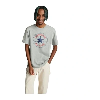 Image of Converse GO TO ALL STAR Patch LOGO Unisex Print Tshirt, Size: Large, Vintage grey heather