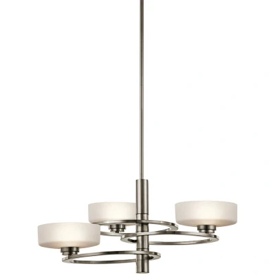 Image of Aleeka Multi Arm Chandelier 3 Light Classic Pewter Finish, G9