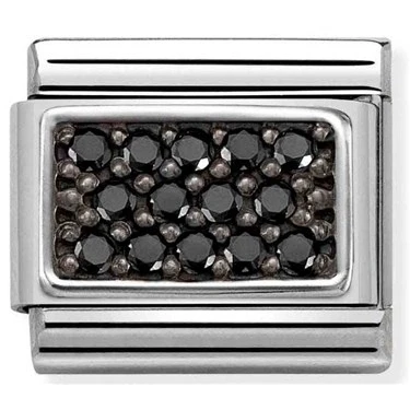 Image of Nomination Black Crystal Pavé Charm
