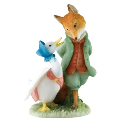 Image of Beatrix Potter Jemima &amp; The Foxy Whiskered Gentleman Figurine
