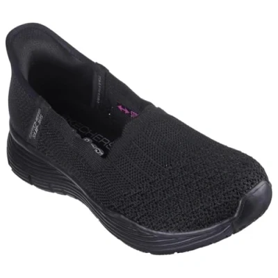 Image of Skechers Women&#039;s Seager Believe IT Sneaker, Black, 3 UK