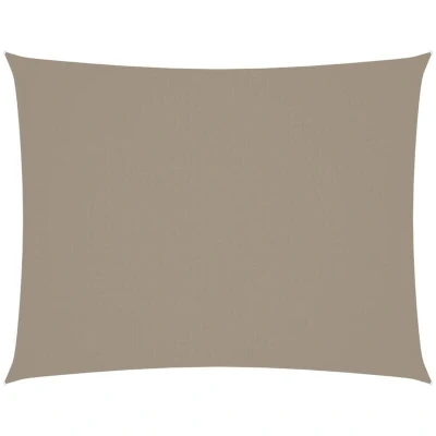 Image of vidaXL Sunshade Sail Oxford Fabric Rectangular 6x7 m Taupe