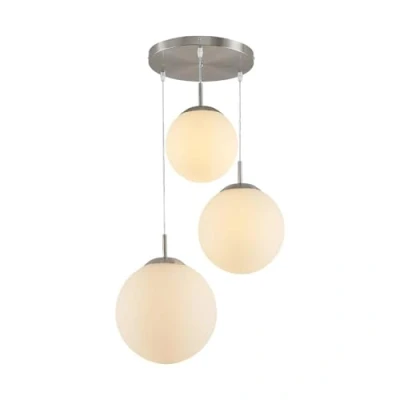 Image of Lindby Heleska pendant light, glass globes 3 bulb