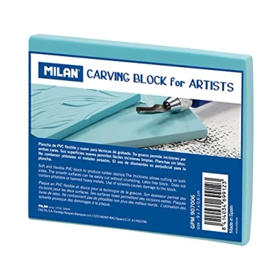 Image of MILAN Engraving Plates, Blue, Pequeño