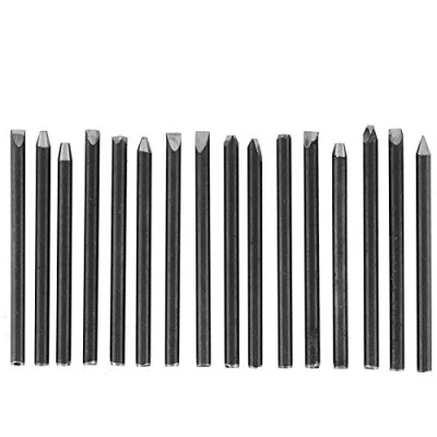 Image of Professional Metal Jewellery Chisel, Anvil Chisel Tools for Processing Making Carving Tools, Pattern Equipment Kit(16pcs)