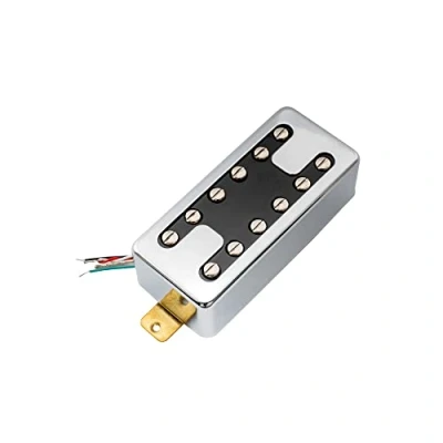 Image of Artec MVH6A Alnico 5 Neo Traditional H Filtertron Style Humbucker Electric Guitar Neck Pickup 6K, Chrome