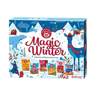 Image of Teekanne Magic Winter Tea Selection Box Collection of Flavoured Fruits 6 Flavours 5 Teabags Each