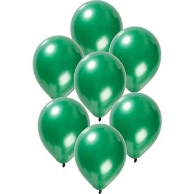 Image of Folat 19134 Green Dark Balloons Metallic 30 cm 50 Pieces