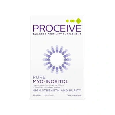 Image of Proceive® Pure Myo Inositol Supplement 4000mg High Strength Daily Dose 30 Sachets Tasteless Powder Vegan Easy to Mix Suitable for TTC