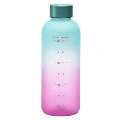 Image of Smash 650ml Water Timings Soft Touch Bottle Teal/Pink