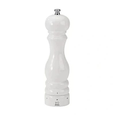 Image of Peugeot Saveurs d&#039;Epices Paris U&#039;Select Pepper Mill, Wood, White Lacquer, 5.90 x 23.00 cm