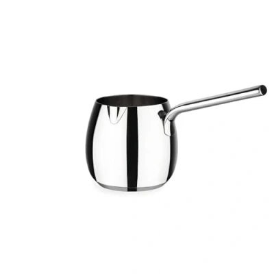 Image of Alessi SG302 Mami Milk Pan by Stefano Giovannoni, Polished Silver