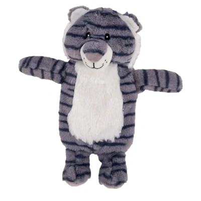 Image of K Collection 3D Novelty Hot Water Bottle with Removable Cover Tiger Design Soft Plush Premium Natural Rubber