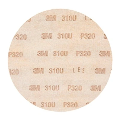 Image of 3M Hookit Disc 310U, 150 mm, No Hole, P320 100 Discs/Box
