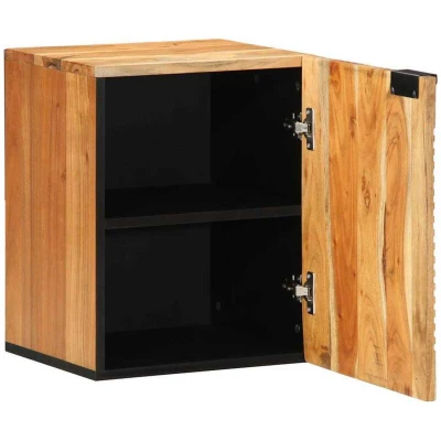 Image of vidaXL Bathroom Hanging Cabinet 38x33,5x48 cm Solid Wood Acacia