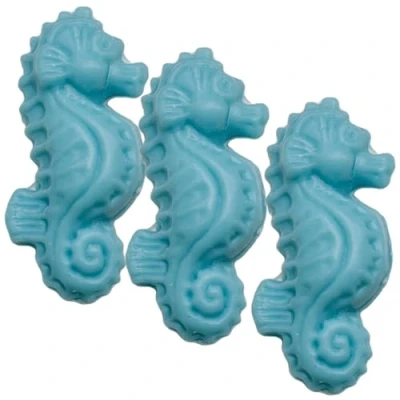 Image of La Maison du Savon de Marseille French Seahorse Shaped Soap for Body Wash or Decoration Marine Fragrance 20g Novelty Bar Set of 3