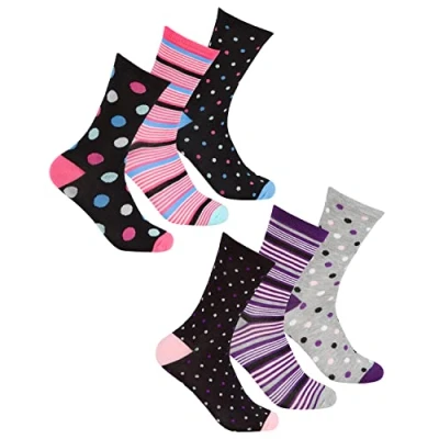 Image of Undercover 12 Pairs Ladies Bamboo Socks 41B543 Spot Mix