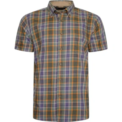 Image of KAM Check Shirt Short Sleeve Chest Pocket Button Down Casual Mens Plus Size 2XL 8XL 6282 (UK, Alpha, 4XL, Plus, Regular, Sage)