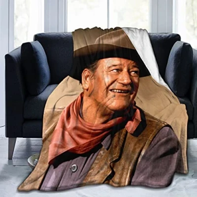 Image of YINGD John Actor Wayne Flannel Blanket Bedding Fleece Soft Thow Blankets Air Conditioning For Sofa Couch Living Room