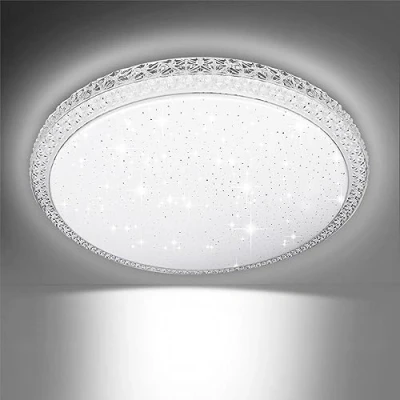 Image of EXTRASTAR 18W Round Glazed Star dot Decorative Ceiling lamp, Three Tone Lighting, Single Pack