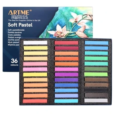 Image of Artme Soft Pastel Paint Sticks Set 36 Assorted Vibrant Colours