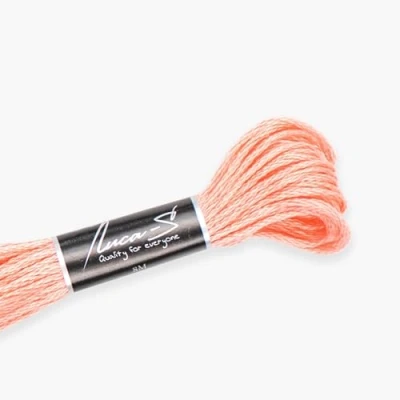 Image of Premium Embroidery Thread Luca S, 100% Giza Cotton, Oeko TEX Certified Stranded Cotton 384 / DMC 3824 Anchor