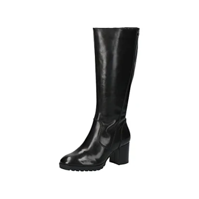 Image of Caprice Women&#039;s 9 25501 41 Flat Boot, Black (Black Nappa), 5.5 UK