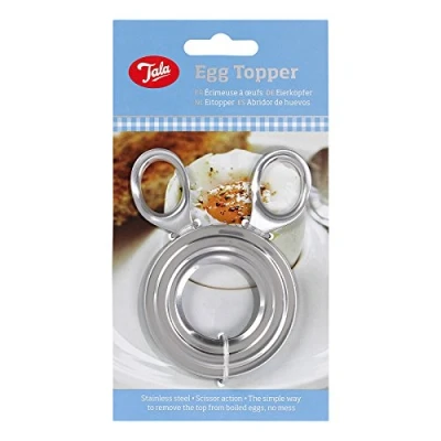 Image of Tala Stainless Steel Egg Topper, Silver, 10.5 x 8 0.8 cm