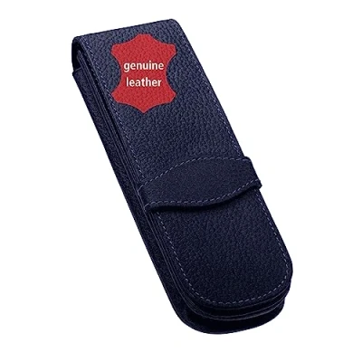 Image of Online Leather Case for 2 Long Pen Classic Blue