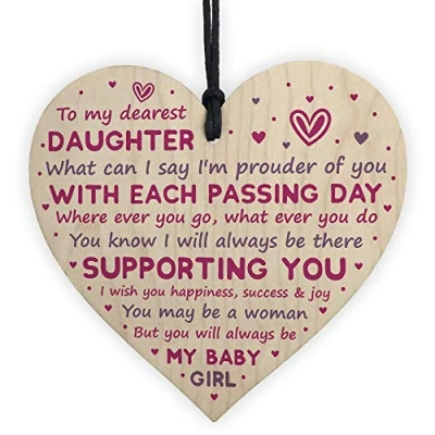 Image of RED OCEAN Daughter Gifts From Dad Mum 18th 21st Birthday Gift Card Mother