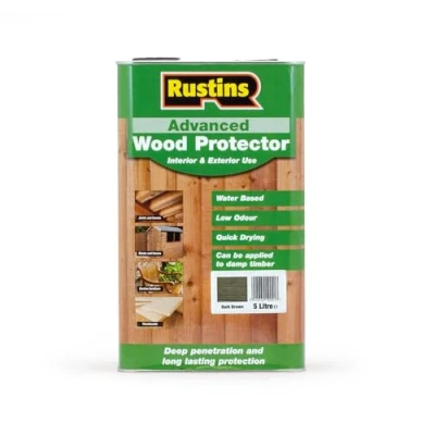 Image of Rustins Advanced Wood Preserver Dark Brown 5L
