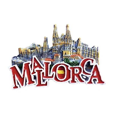 Image of 3D Letters Mallorca Spain Refrigerator Fridge Magnet Tourist Souvenirs Handmade Resin Craft Magnetic Stickers Home Kitchen Decoration Travel Gift