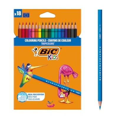 Image of BIC Kids Tropicolors 2 Colouring Pencils 18 Pack