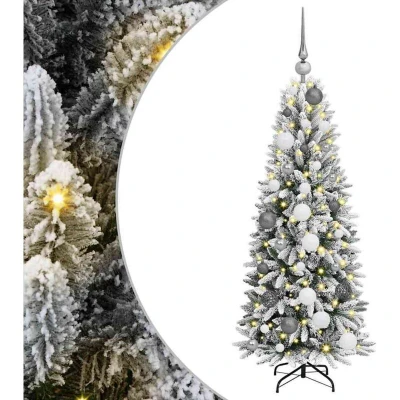 Image of vidaXL Artificial Christmas Tree White 120 cm PVC