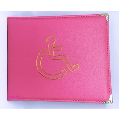 Image of Disabled Blue Badge Holder Hologram Safe Parking Permit Display Cover Wallet