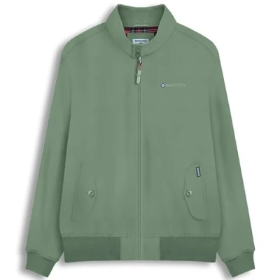 Image of Lambretta Mens Harrington Retro MOD Classic Jacket (UK, Alpha, XXL, Regular, Hedge Green)
