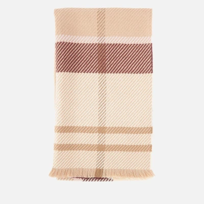 Image of Barbour Blair Tartan Scarf Scarf, Women&#039;s, Size: One Size, Muted cabernet